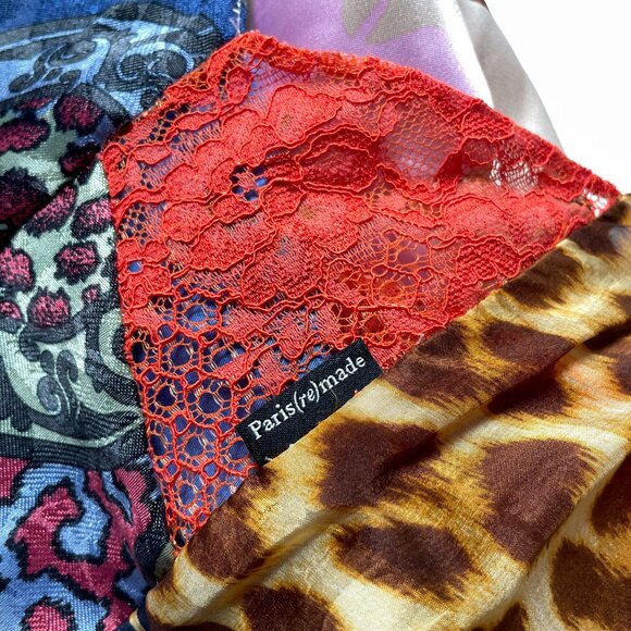 1/OFF Paris Remade Scarf Slip Maxi Dress Size Medium - Picture 11 of 14